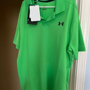 Under Armour Men's Vibrant Green Polo